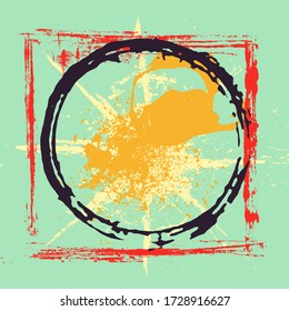 Grunge Background Texture Abstract Colorful Modern Style Splatter Scratch