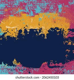 Grunge Background Texture Abstract Colorful Modern Style Splatter Scratch Effects