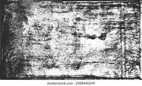 Grunge blanco y negro. Textura de superposición de tensión. Polvo superficial Abstractas y concepto de fondo de pared sucia áspera. Efecto desgastado, desgarrado y desgastado. Ilustración vectorial, EPS 10.