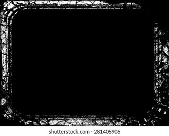 Grunge Background Texture . Vector Distress Background . Cracked Banner .