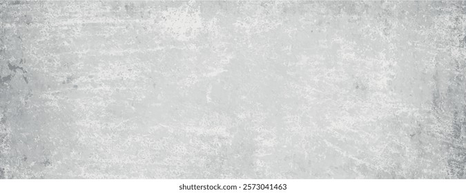 Grunge background with a textured, distressed look. Gray background with a rough, worn texture. Gray tones create a vintage feel. Rough concrete texture background. Gray background vector.