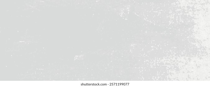 Grunge background with a textured, distressed style. Light gray background with a rough, gray pattern, creating a vintage feel. Minimal grunge paper texture vector background