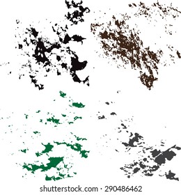 Grunge background. Textures set. Colorful

