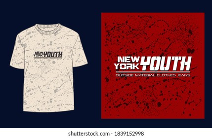 grunge background and typography for design t shirt concept