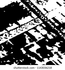 Grunge Background. Urban Monochrome Backround for Banner, Poster. Halftone Vector Texture for your Design. 