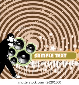 Fundo grunge. Vetor.