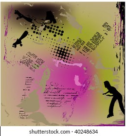 grunge background vector