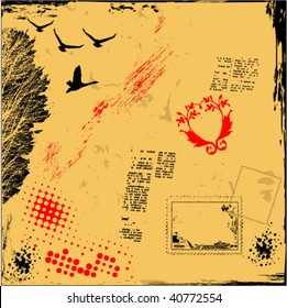grunge background vector