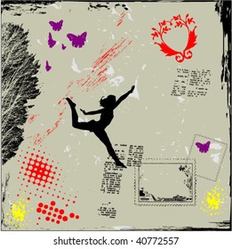 grunge background vector