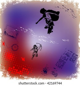 grunge background vector