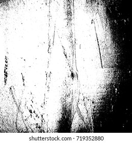 Grunge background vector black and white abstract texture with cracks and chips