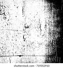 Grunge background vector black and white abstract texture with cracks and chips