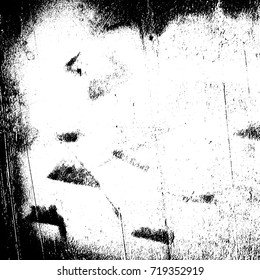 Grunge background vector black and white abstract texture with cracks and chips