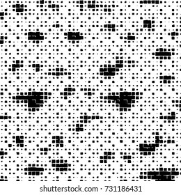 Grunge background vector black and white. Abstract monochrome pattern. Texture stains, ink, cracks, scratches, damage to print on texture for posters, labels, business cards, cover 