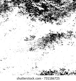 Grunge background vector black and white. Abstract monochrome pattern. Texture stains, ink, cracks, scratches, damage to print on texture for posters, labels, business cards, cover 