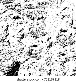 Grunge background vector black and white. Abstract monochrome pattern. Texture stains, ink, cracks, scratches, damage to print on texture for posters, labels, business cards, cover 