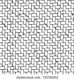 Grunge background vector black and white. Abstract monochrome pattern. Texture stains, ink, cracks, scratches, damage to print on texture for posters, labels, business cards, cover 