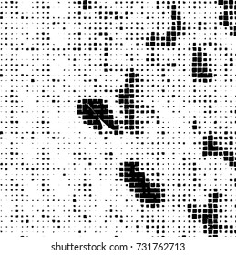 Grunge background vector black and white. Abstract monochrome pattern. Texture stains, ink, cracks, scratches, damage to print on texture for posters, labels, business cards, cover 