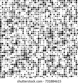 Grunge background vector black and white. Abstract monochrome pattern. Texture stains, ink, cracks, scratches, damage to print on texture for posters, labels, business cards, cover 