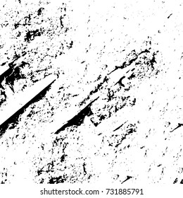 Grunge background vector black and white. Abstract monochrome pattern. Texture stains, ink, cracks, scratches, damage to print on texture for posters, labels, business cards, cover 