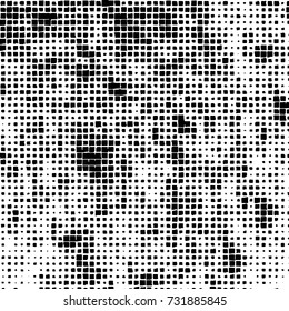 Grunge background vector black and white. Abstract monochrome pattern. Texture stains, ink, cracks, scratches, damage to print on texture for posters, labels, business cards, cover 