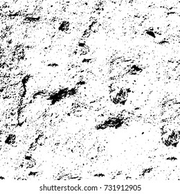 Grunge background vector black and white. Abstract monochrome pattern. Texture stains, ink, cracks, scratches, damage to print on texture for posters, labels, business cards, cover 