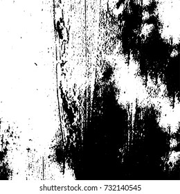 Grunge background vector black and white. Abstract monochrome pattern. Texture stains, ink, cracks, scratches, damage to print on texture for posters, labels, business cards, cover 