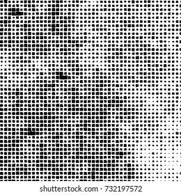 Grunge background vector black and white. Abstract monochrome pattern. Texture stains, ink, cracks, scratches, damage to print on texture for posters, labels, business cards, cover 