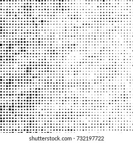 Grunge background vector black and white. Abstract monochrome pattern. Texture stains, ink, cracks, scratches, damage to print on texture for posters, labels, business cards, cover 