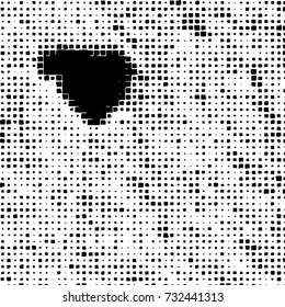 Grunge background vector black and white. Abstract monochrome pattern. Texture stains, ink, cracks, scratches, damage to print on texture for posters, labels, business cards, cover 