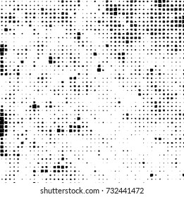 Grunge background vector black and white. Abstract monochrome pattern. Texture stains, ink, cracks, scratches, damage to print on texture for posters, labels, business cards, cover 