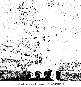 Grunge background vector black and white. Abstract monochrome pattern. Texture stains, ink, cracks, scratches, damage to print on texture for posters, labels, business cards, cover 