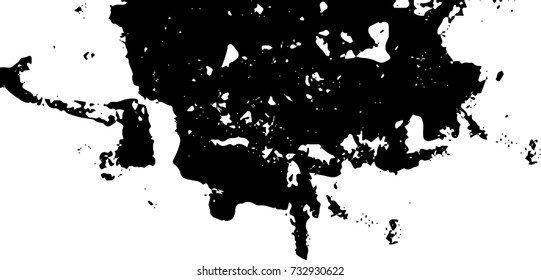 Grunge background vector black and white. Abstract monochrome pattern. Texture stains, ink, cracks, scratches, damage to print on texture for posters, labels, business cards, cover 