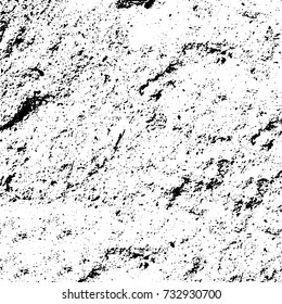Grunge background vector black and white. Abstract monochrome pattern. Texture stains, ink, cracks, scratches, damage to print on texture for posters, labels, business cards, cover 