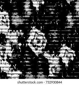 Grunge background vector black and white. Abstract monochrome pattern. Texture stains, ink, cracks, scratches, damage to print on texture for posters, labels, business cards, cover 