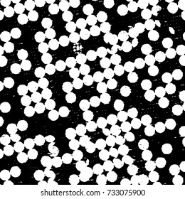 Grunge background vector black and white. Abstract monochrome pattern. Texture stains, ink, cracks, scratches, damage to print on texture for posters, labels, business cards, cover 