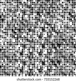 Grunge background vector black and white. Abstract monochrome pattern. Texture stains, ink, cracks, scratches, damage to print on texture for posters, labels, business cards, cover 