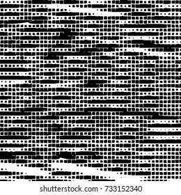 Grunge background vector black and white. Abstract monochrome pattern. Texture stains, ink, cracks, scratches, damage to print on texture for posters, labels, business cards, cover 