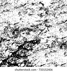 Grunge background vector black and white. Abstract monochrome pattern. Texture stains, ink, cracks, scratches, damage to print on texture for posters, labels, business cards, cover 
