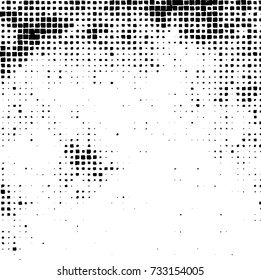 Grunge background vector black and white. Abstract monochrome pattern. Texture stains, ink, cracks, scratches, damage to print on texture for posters, labels, business cards, cover 
