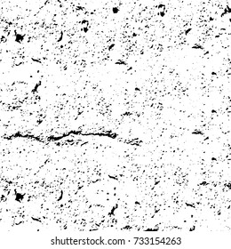 Grunge background vector black and white. Abstract monochrome pattern. Texture stains, ink, cracks, scratches, damage to print on texture for posters, labels, business cards, cover 