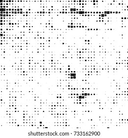 Grunge background vector black and white. Abstract monochrome pattern. Texture stains, ink, cracks, scratches, damage to print on texture for posters, labels, business cards, cover 