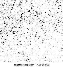 Grunge background vector black and white. Abstract monochrome pattern. Texture stains, ink, cracks, scratches, damage to print on texture for posters, labels, business cards, cover 