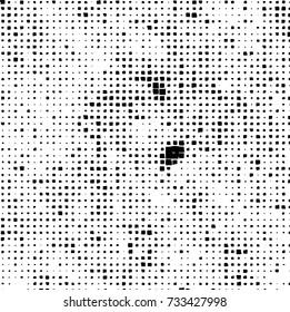 Grunge background vector black and white. Abstract monochrome pattern. Texture stains, ink, cracks, scratches, damage to print on texture for posters, labels, business cards, cover 