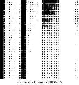 Grunge background vector black and white. Abstract monochrome pattern. Texture stains, ink, cracks, scratches, damage to print on texture for posters, labels, business cards, cover 