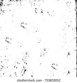 Grunge background vector black and white. Abstract monochrome pattern. Texture stains, ink, cracks, scratches, damage to print on texture for posters, labels, business cards, cover 