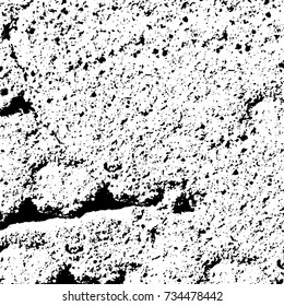 Grunge background vector black and white. Abstract monochrome pattern. Texture stains, ink, cracks, scratches, damage to print on texture for posters, labels, business cards, cover 