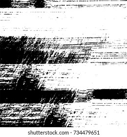 Grunge background vector black and white. Abstract monochrome pattern. Texture stains, ink, cracks, scratches, damage to print on texture for posters, labels, business cards, cover 