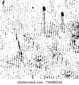 Grunge background vector black and white. Abstract monochrome pattern. Texture stains, ink, cracks, scratches, damage to print on texture for posters, labels, business cards, cover 