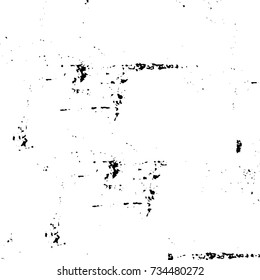 Grunge background vector black and white. Abstract monochrome pattern. Texture stains, ink, cracks, scratches, damage to print on texture for posters, labels, business cards, cover 